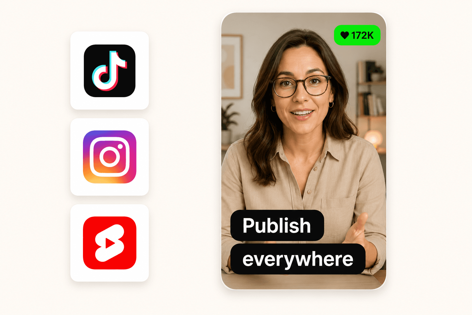 Export to three platforms